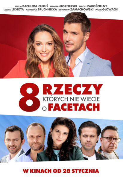 Plakat filmu Osiem rzeczy, których nie wiecie o facetach