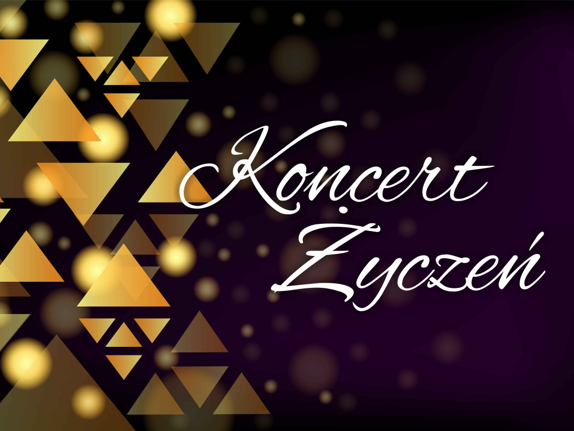 Grafika promująca koncert życzeń