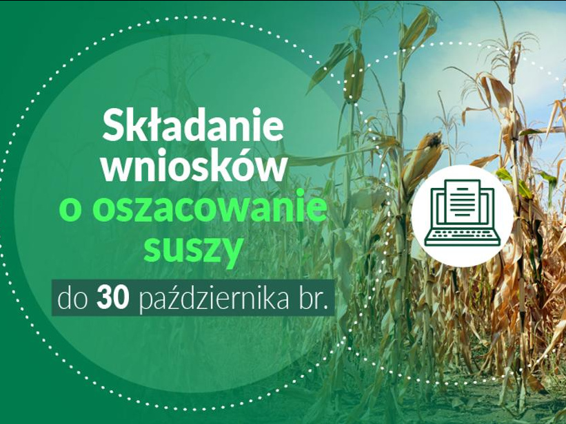 Infografika: składanie wniosków o oszacowanie suszy