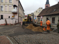 Na zdjęciu ul. Chojnicka podczas robót drogowych