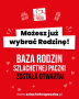 Logo Szlachetniej Paczki i napis: Możesz już wybrać rodzinę! Baza rodzin Szlachetnej Paczki został otwarta.