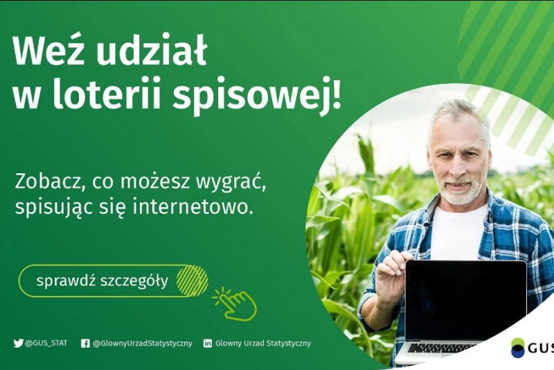 Ruszyła loteria Powszechnego Spisu Rolnego 2020. Nagrodami są laptopy, tablety oraz dyski przenośne – w sumie aż 508!