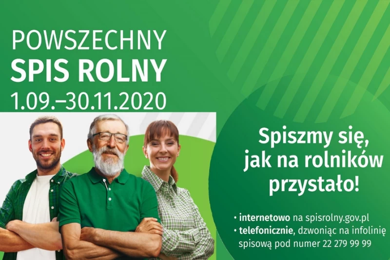 Od 1 września do 30 listopada 2020 r. w Urzędzie Miejskim w Tucholi, I piętro, pokój 105 dostępne jest stanowisko do przeprowadzenia samospisu w ramach Powszechnego Spisu Rolnego 2020.