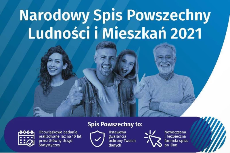 Inforgrafika dotyczaca Narodowego Spisu Powszechnego. Jej treśc jest zawarta w artykule