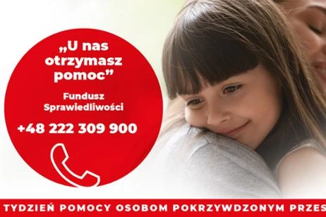 Plakat o treści: u nas otrzymasz pomoc i numer telefonu: 48 222 309 900