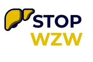 grafika przedstawiająca napis STOP WZW