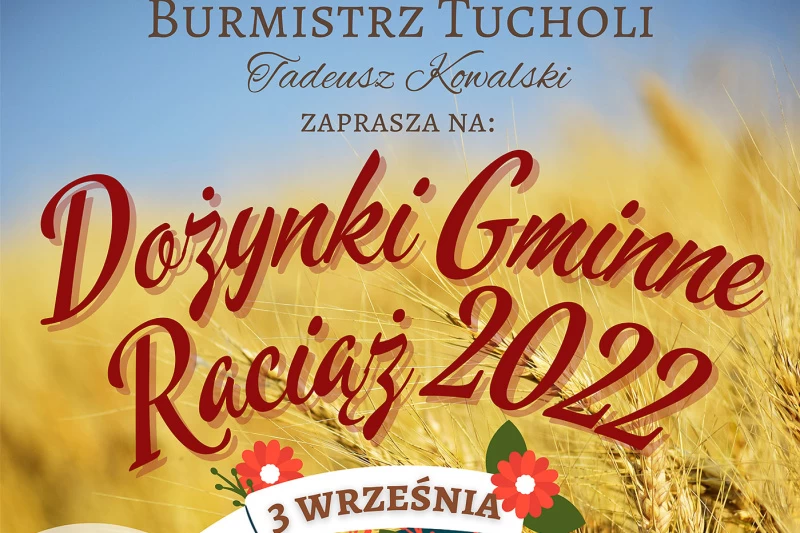 Zapraszamy na dożynki gminne i sołeckie na terenie gminy Tuchola