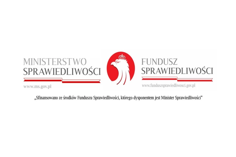 Logo Ministerstwa Sprawiedliwości Fundusz Sprawiedliwości