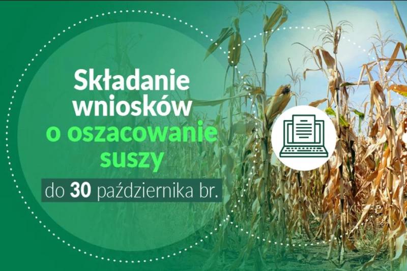 Infografika: składanie wniosków o oszacowanie suszy